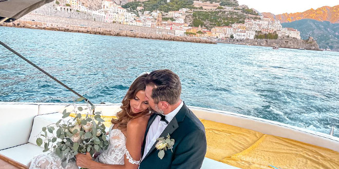 boat wedding: photoshoot in Positano