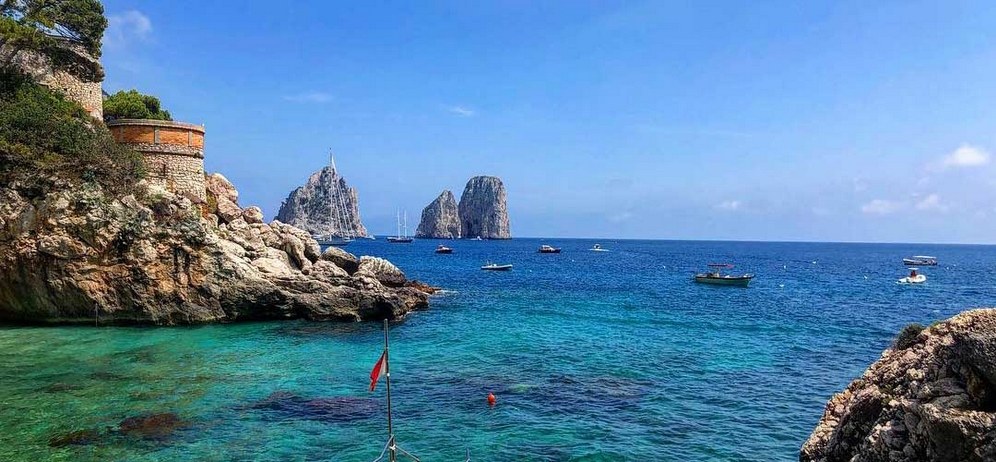 Marina Piccola beach, Capri island